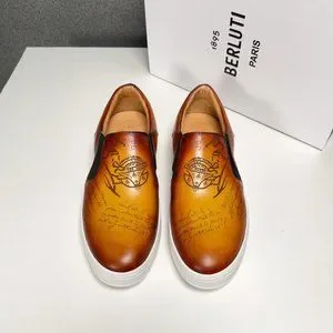 Berluti | Shoes | Playtime Scritto Patterned Leather Sports  display picture 1